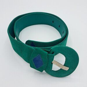 Landes VTG Women's Kelly Green Suede Belt Sz Small